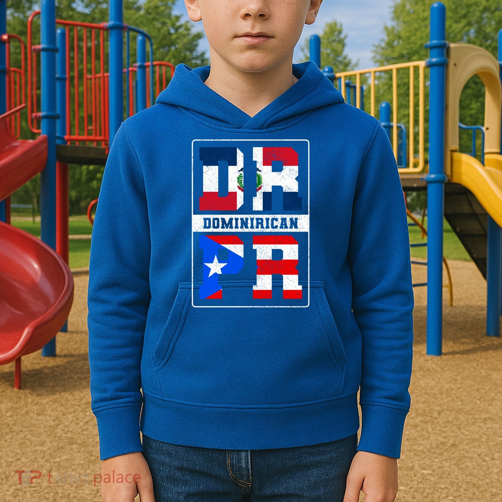 Puerto Rican Dominican Republic Dominirican Flag Pride Meaningful Gift Kids Hoodie