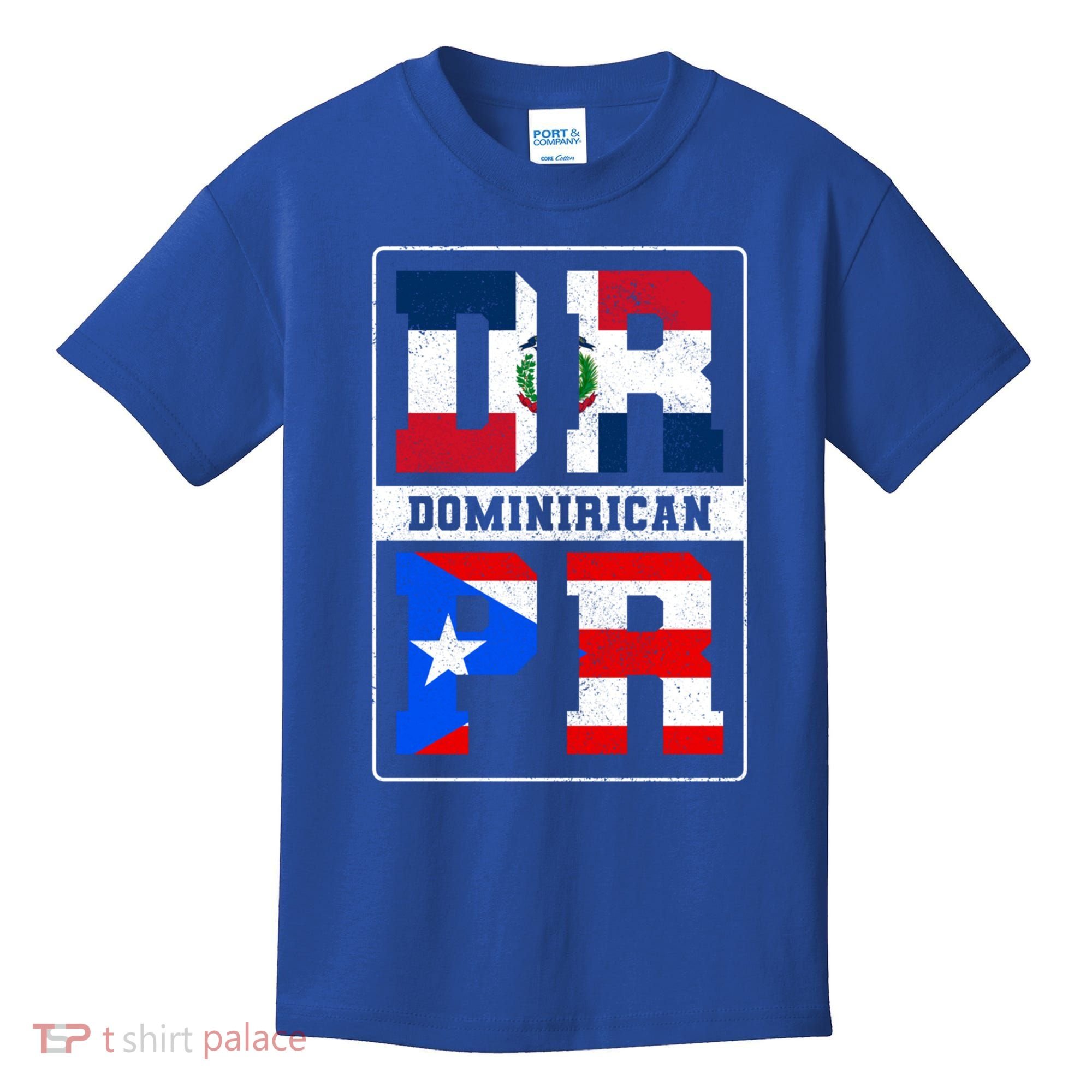 Puerto Rican Dominican Republic Dominirican Flag Pride Meaningful Gift Kids T-Shirt