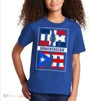 Puerto Rican Dominican Republic Dominirican Flag Pride Meaningful Gift Kids T-Shirt thumb 2