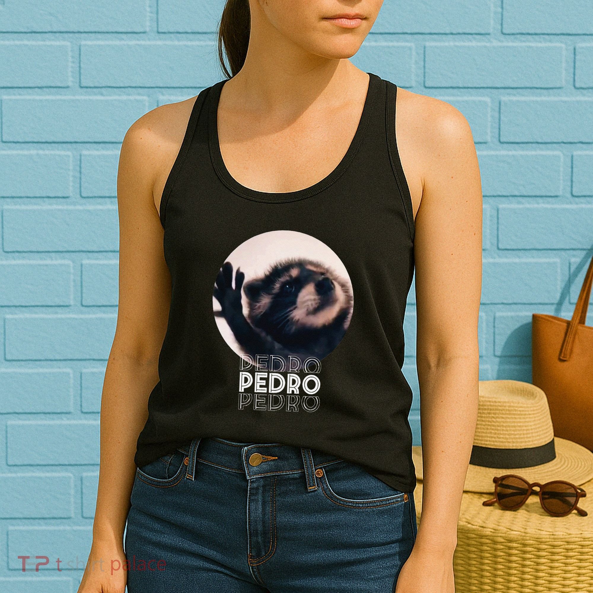 Pedro Racoon Dance Popular Internet Meme Mapache Dance Women's Tank Top