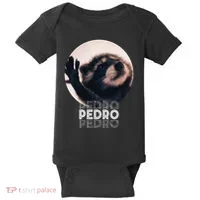 Pedro Racoon Dance Popular Internet Meme Mapache Dance Baby Bodysuit thumb 0