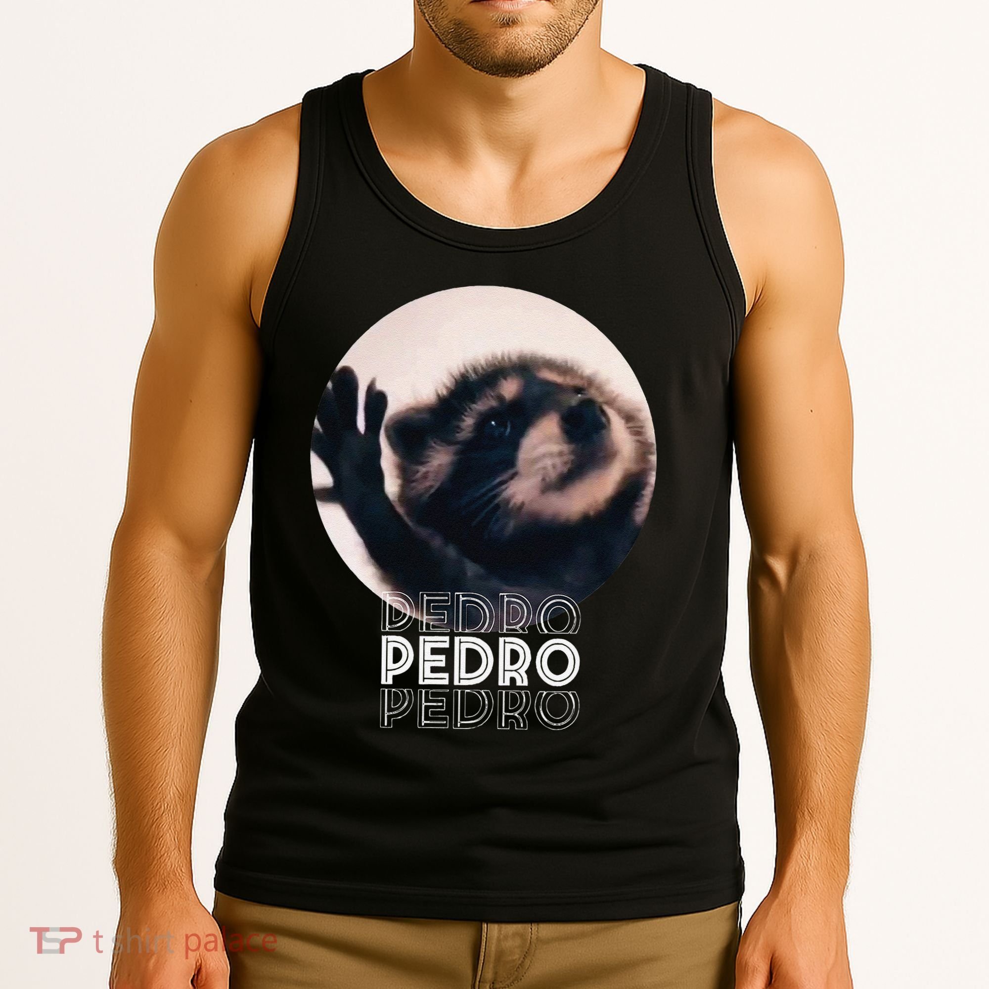 Pedro Racoon Dance Popular Internet Meme Mapache Dance Tank Top