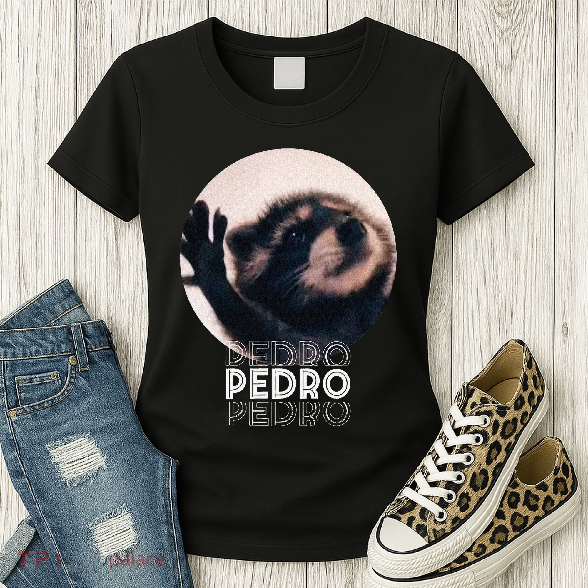 Pedro Racoon Dance Popular Internet Meme Mapache Dance Women's T-Shirt