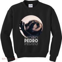 Pedro Racoon Dance Popular Internet Meme Mapache Dance Kids Sweatshirt thumb 0