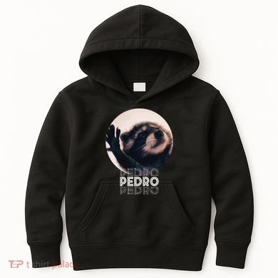 Pedro Racoon Dance Popular Internet Meme Mapache Dance Kids Hoodie