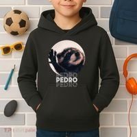 Pedro Racoon Dance Popular Internet Meme Mapache Dance Kids Hoodie thumb 2