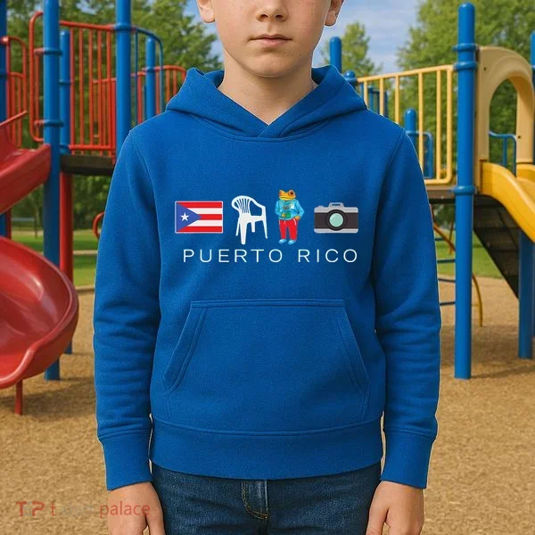Puerto Rico Dtmf Kids Hoodie