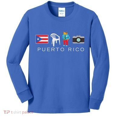 Puerto Rico Dtmf Kids Long Sleeve Shirt