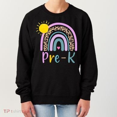 Pre-K Rainbow Teacher Student Back To School Women's Sweatshirt