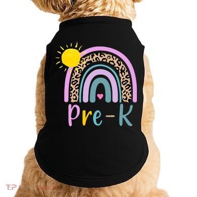 Pre-K Rainbow Teacher Student Back To School Doggie Tank