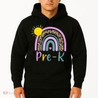 Pre-K Rainbow Teacher Student Back To School Hoodie thumb 2