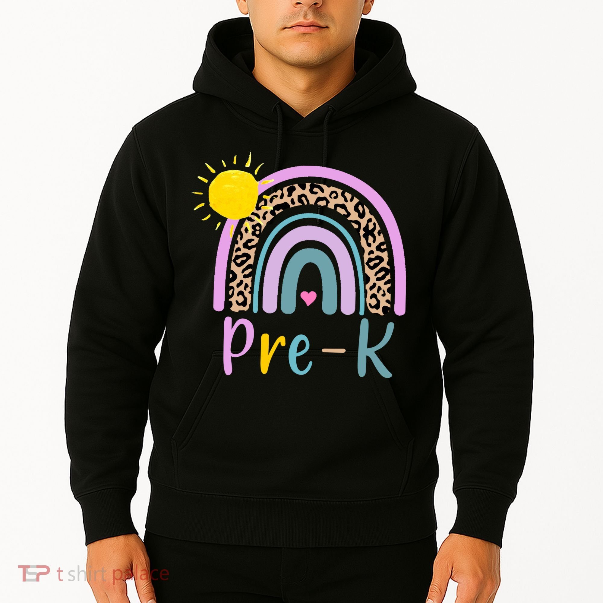 Pre-K Rainbow Teacher Student Back To School Hoodie