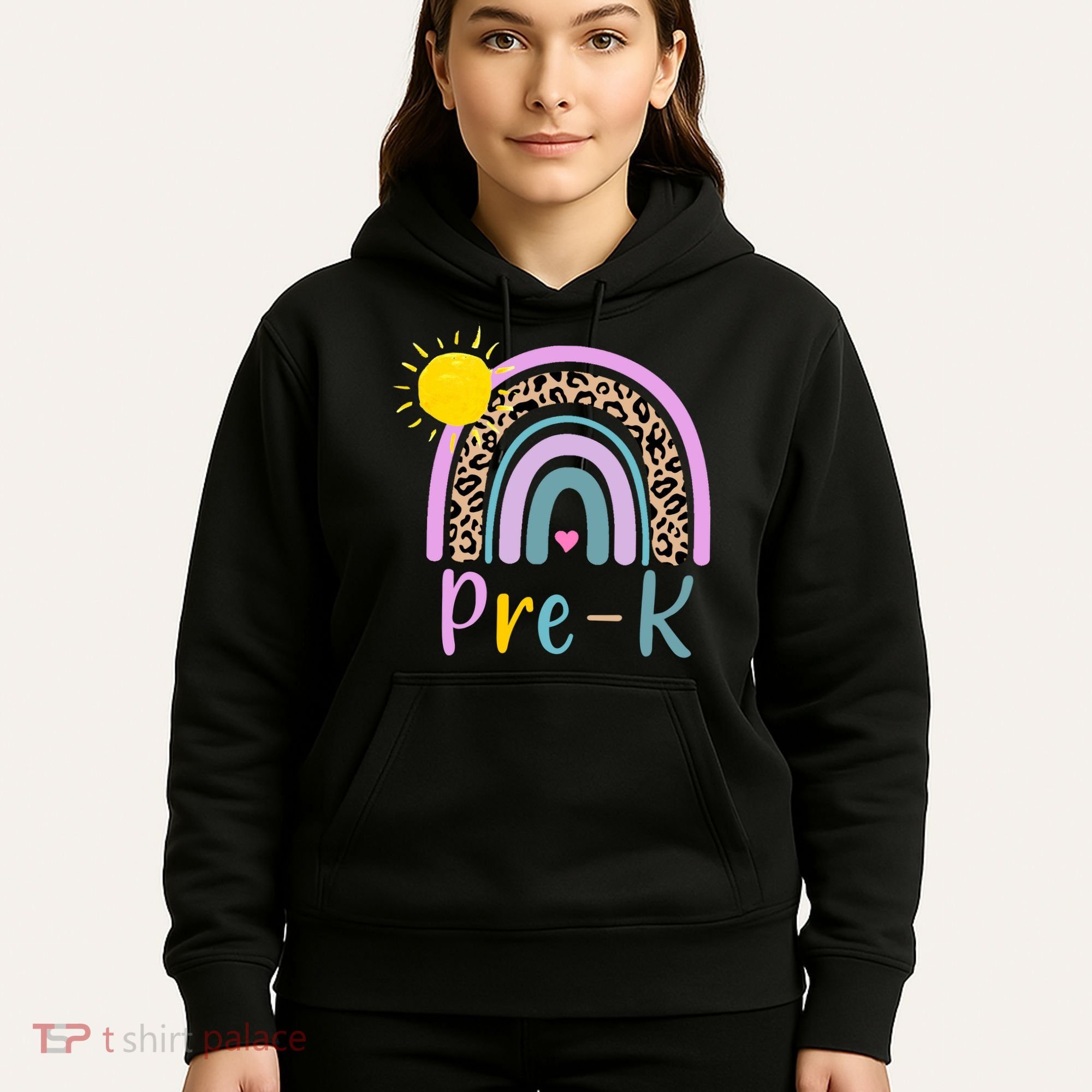 Pre-K Rainbow Teacher Student Back To School Hoodie