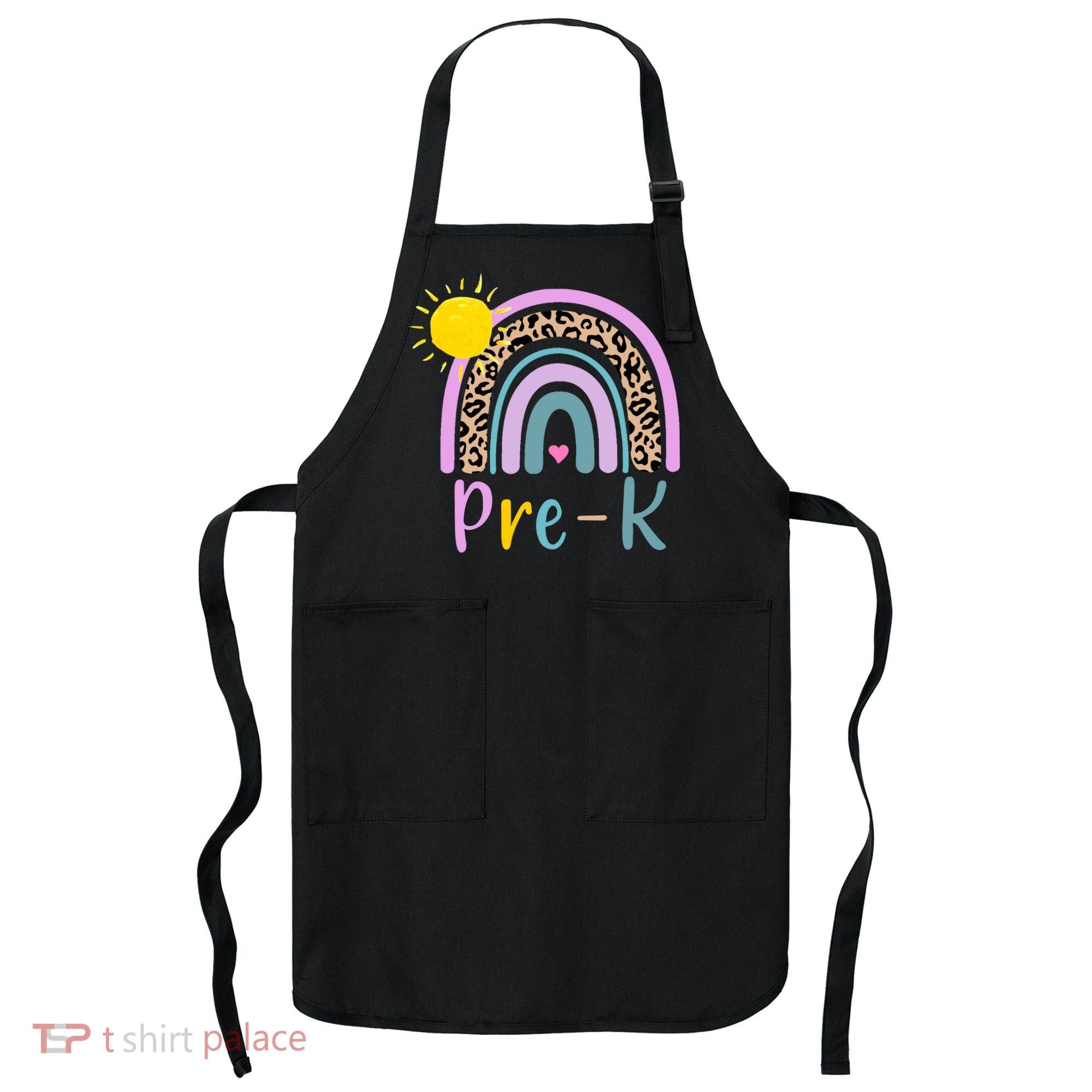 Pre-K Rainbow Teacher Student Back To School Apron