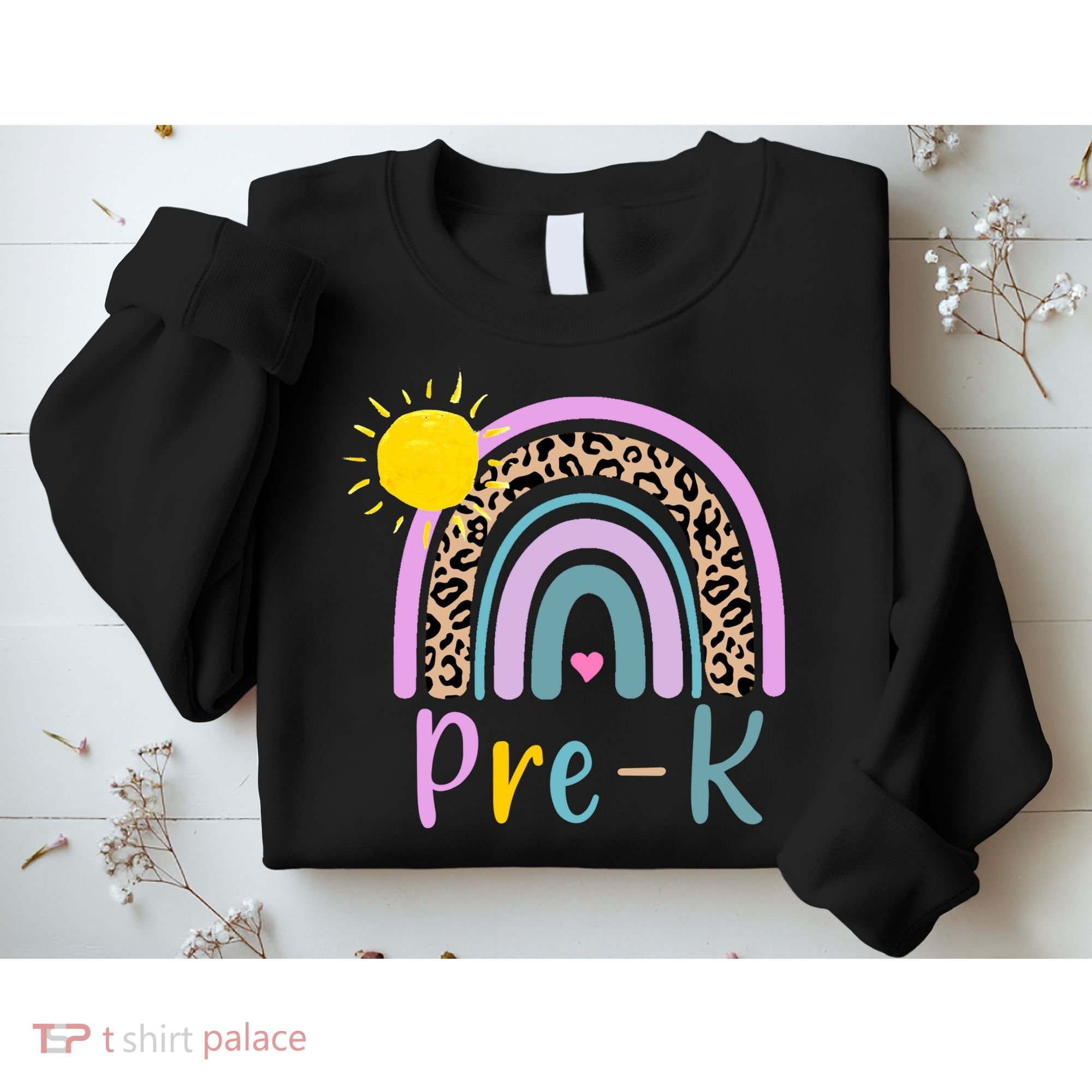 Pre-K Rainbow Teacher Student Back To School Sweatshirt