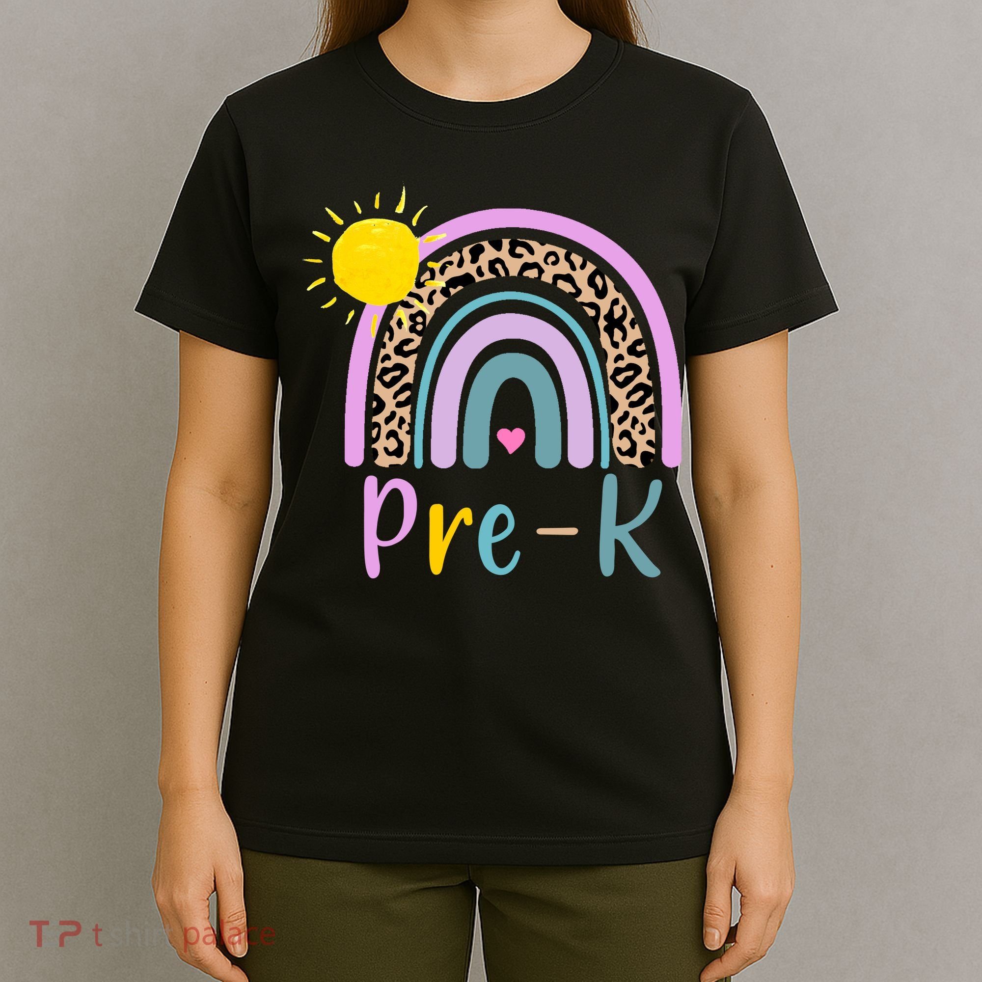 Pre-K Rainbow Teacher Student Back To School T-Shirt