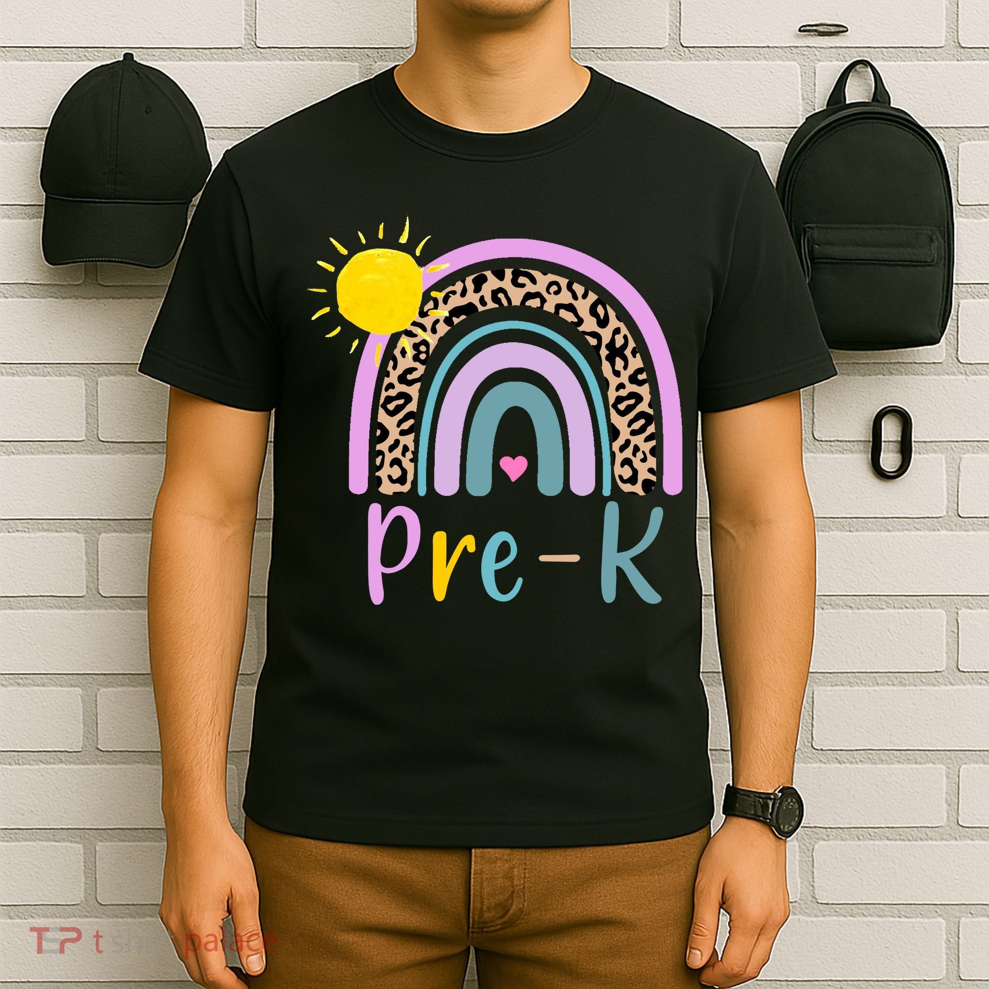Pre-K Rainbow Teacher Student Back To School T-Shirt