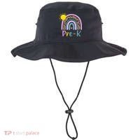 Pre-K Rainbow Teacher Student Back To School Bucket Hat thumb 0