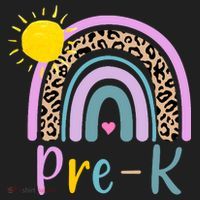 Pre-K Rainbow Teacher Student Back To School Beanie thumb 2