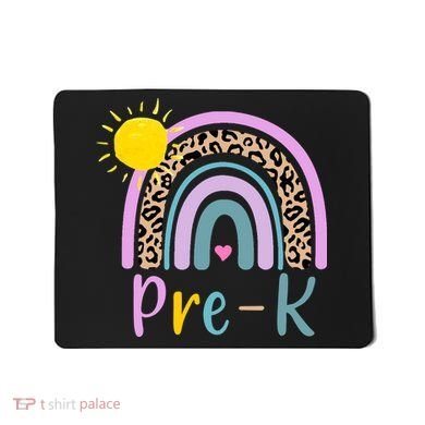Pre-K Rainbow Teacher Student Back To School Mousepad
