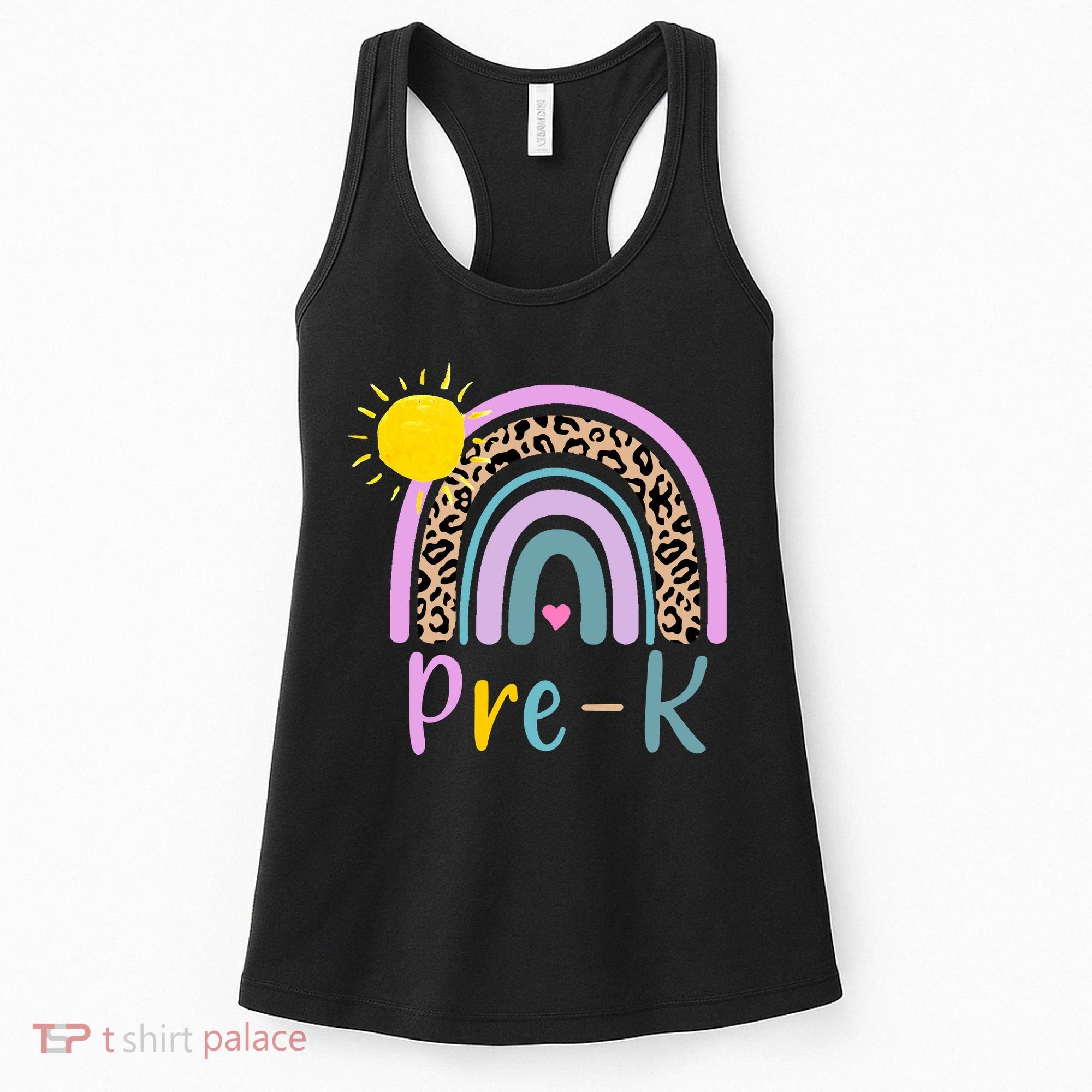 Pre-K Rainbow Teacher Student Back To School Women's Tank Top