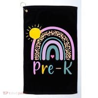Pre-K Rainbow Teacher Student Back To School Golf Towel thumb 0