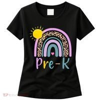 Pre-K Rainbow Teacher Student Back To School Women's T-Shirt thumb 0
