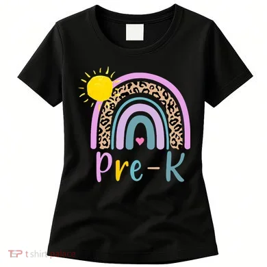 Pre-K Rainbow Teacher Student Back To School Women's T-Shirt
