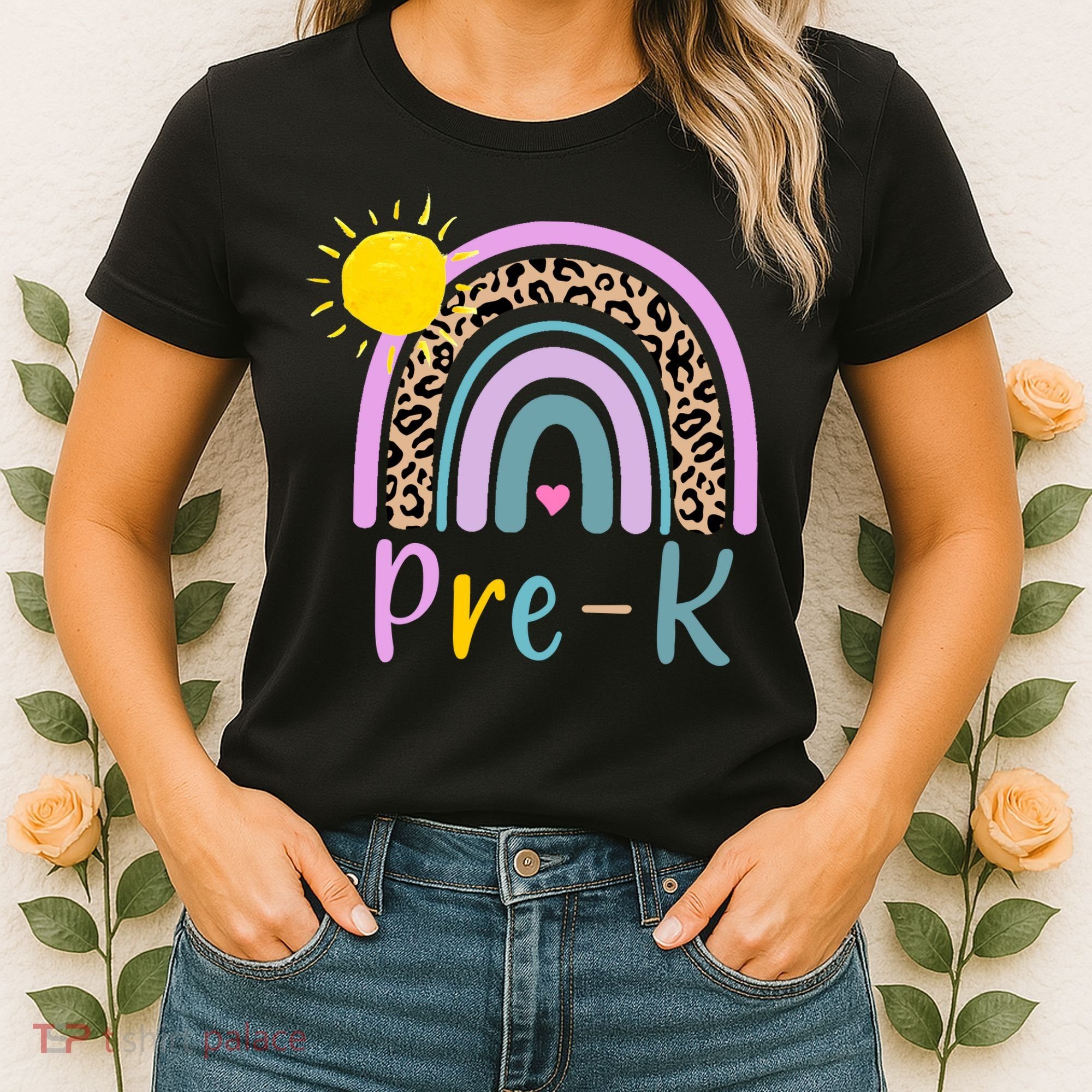 Pre-K Rainbow Teacher Student Back To School Women's T-Shirt