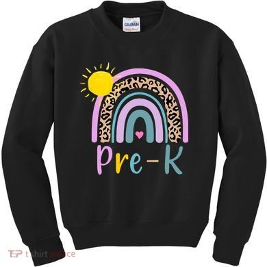 Pre-K Rainbow Teacher Student Back To School Kids Sweatshirt