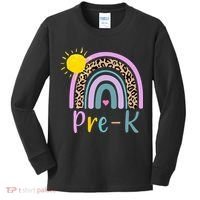 Pre-K Rainbow Teacher Student Back To School Kids Long Sleeve Shirt thumb 0