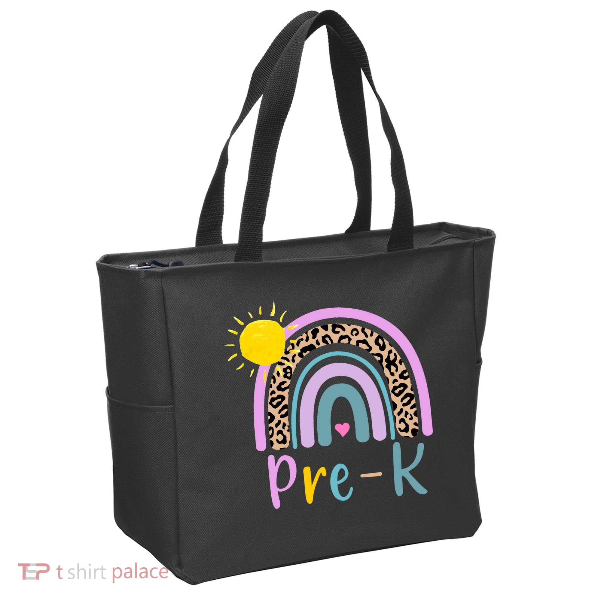 Pre-K Rainbow Teacher Student Back To School Tote Bag