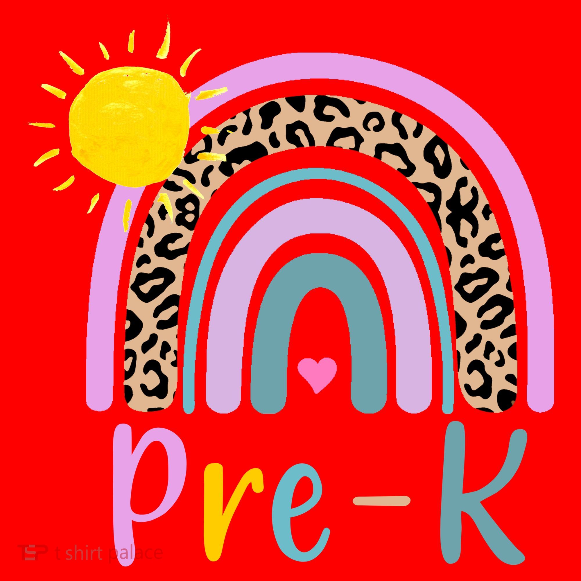Pre-K Rainbow Teacher Student Back To School Santa Hat