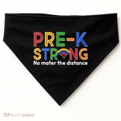 Pre-K Strong No Matter The Difference Wi-fi  USA-Made Doggie Bandana