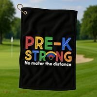 Pre-K Strong No Matter The Difference Wi-fi  Golf Towel thumb 1