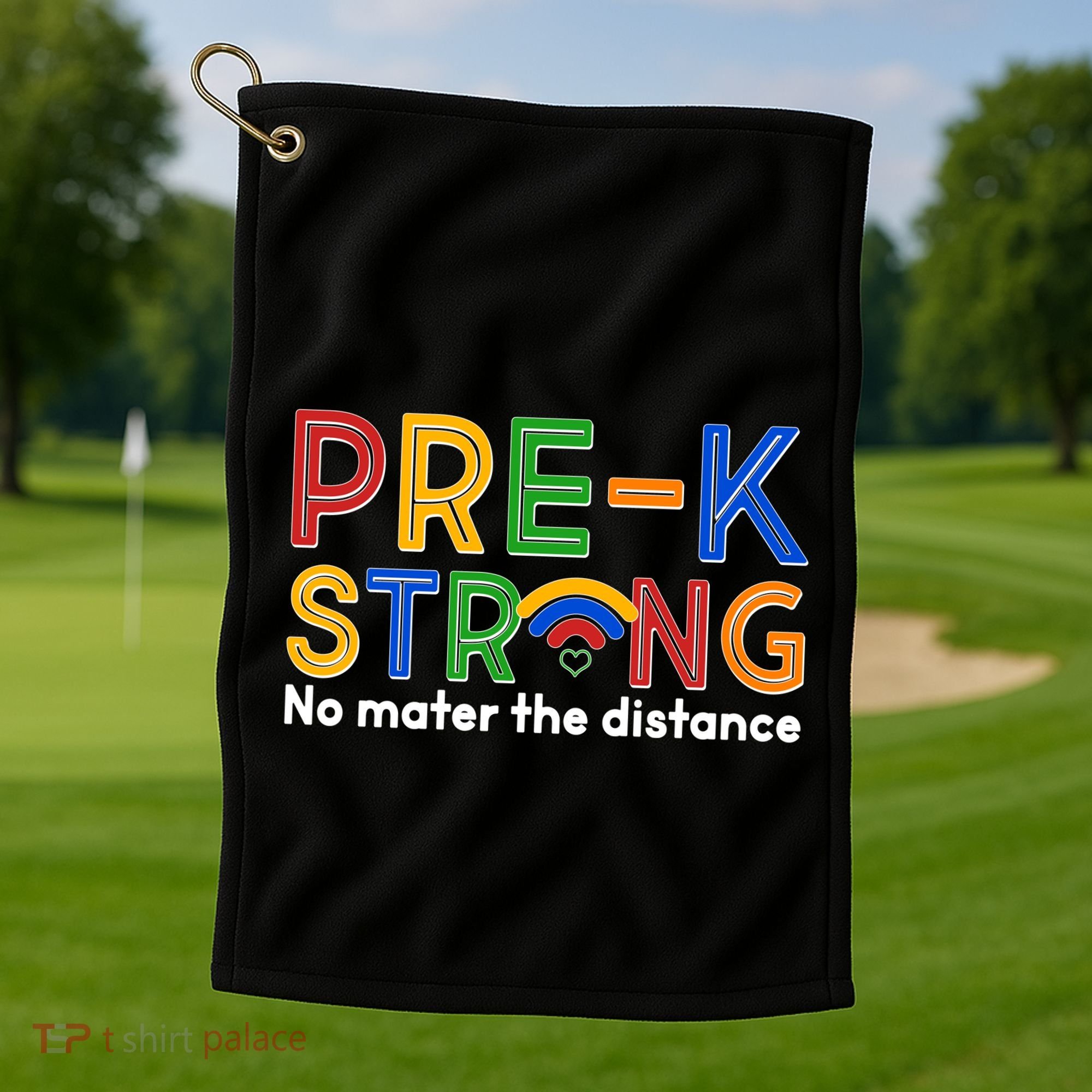 Pre-K Strong No Matter The Difference Wi-fi  Golf Towel