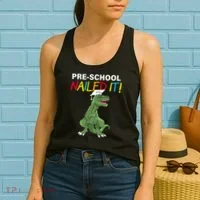 Pre-School Nailed It Dinosaur Women's Tank Top thumb 2