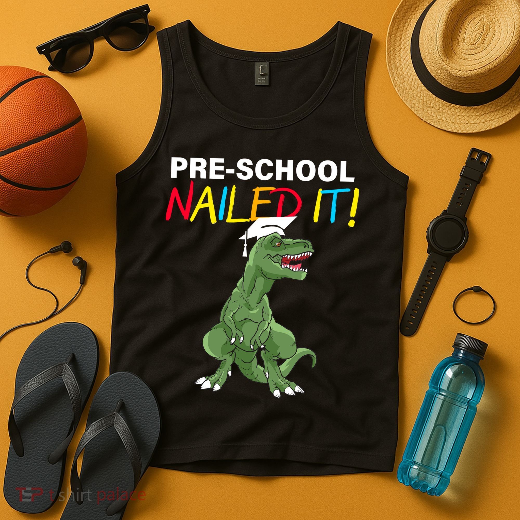 Pre-School Nailed It Dinosaur Tank Top