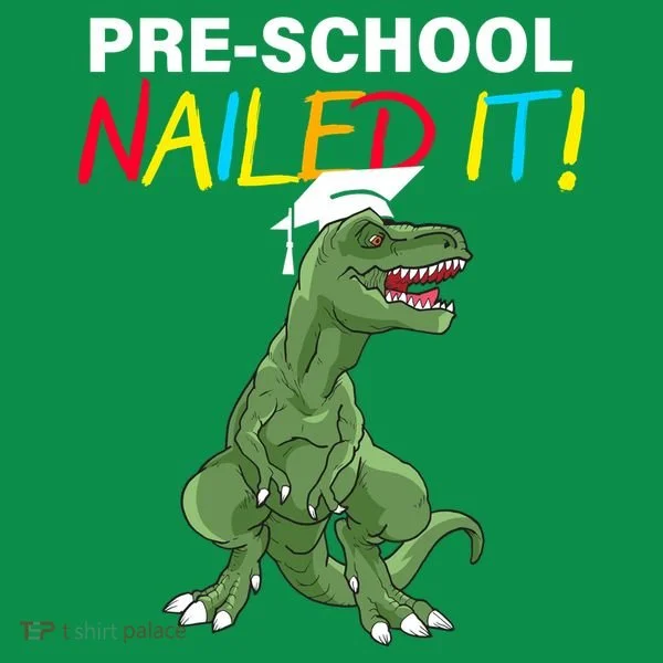 Pre-School Nailed It Dinosaur Women's Long Sleeve Shirt