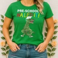 Pre-School Nailed It Dinosaur Women's T-Shirt thumb 2
