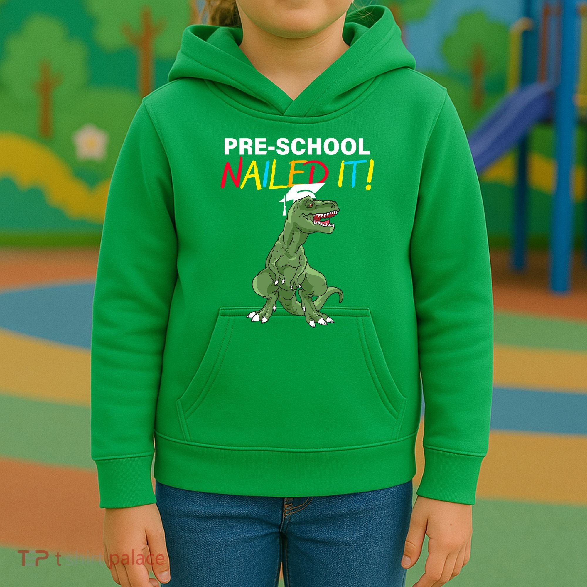 Pre-School Nailed It Dinosaur Kids Hoodie