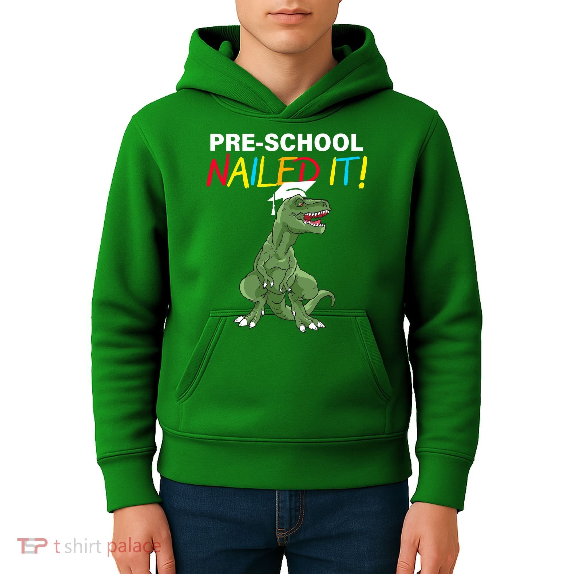 Pre-School Nailed It Dinosaur Kids Hoodie