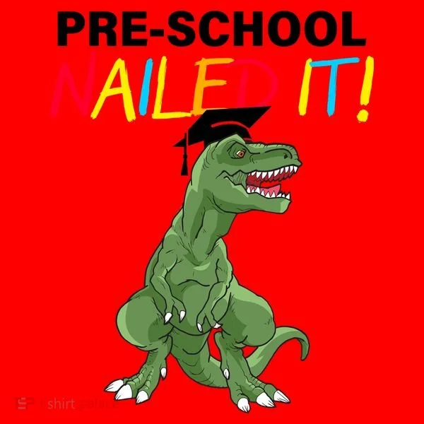 Pre-School Nailed It Dinosaur Santa Hat