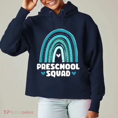 Pre-School Squad Ladies Heavyweight Boxy Pullover Hoodie