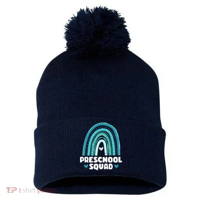 Pre-School Squad Pom Pom 12in Knit Beanie