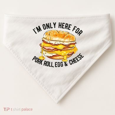 Pork Roll Egg And Cheese New Jersey Pride Nj USA-Made Doggie Bandana