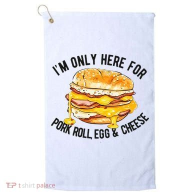 Pork Roll Egg And Cheese New Jersey Pride Nj Golf Towel