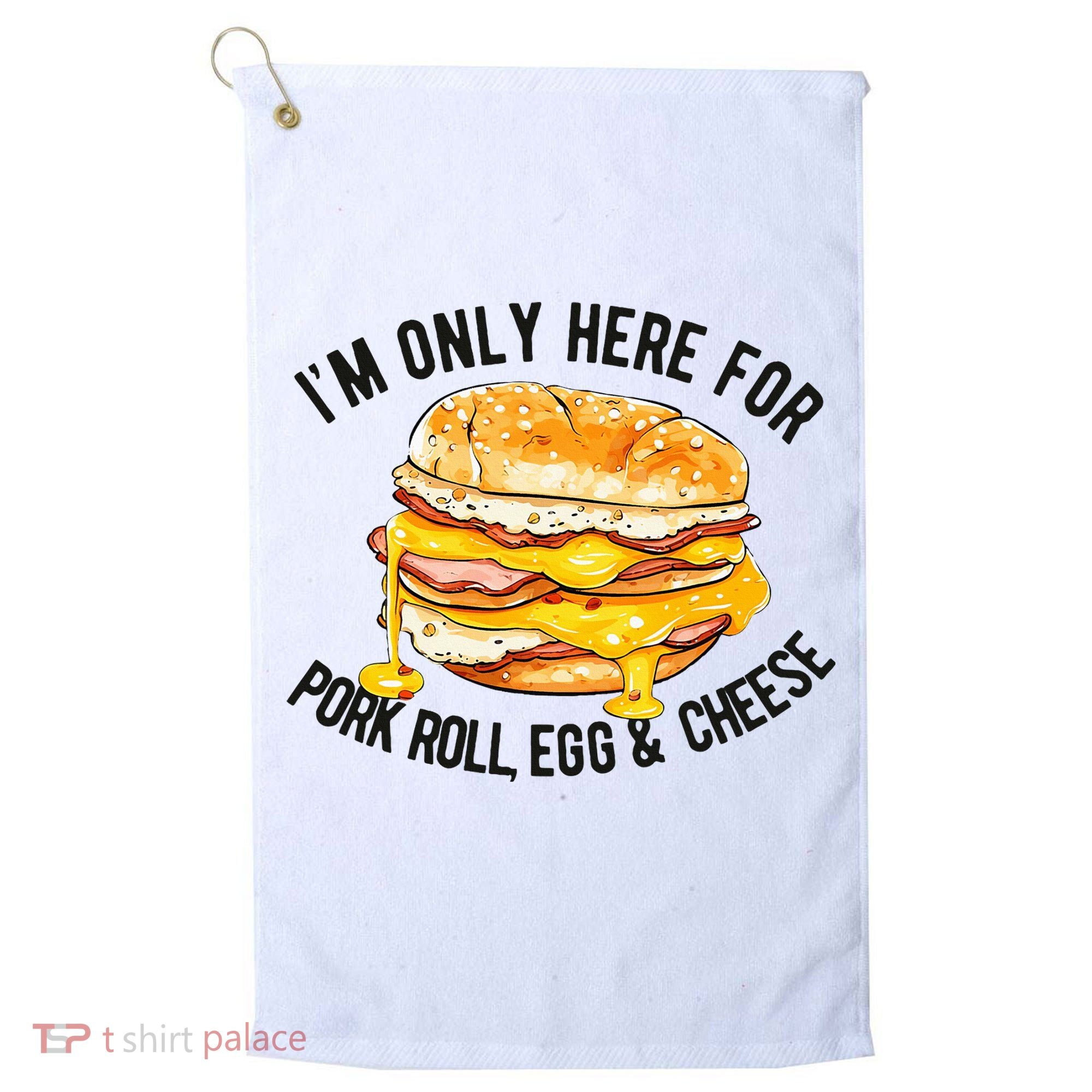Pork Roll Egg And Cheese New Jersey Pride Nj Golf Towel