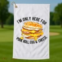 Pork Roll Egg And Cheese New Jersey Pride Nj Golf Towel thumb 1