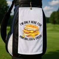 Pork Roll Egg And Cheese New Jersey Pride Nj Golf Towel thumb 2